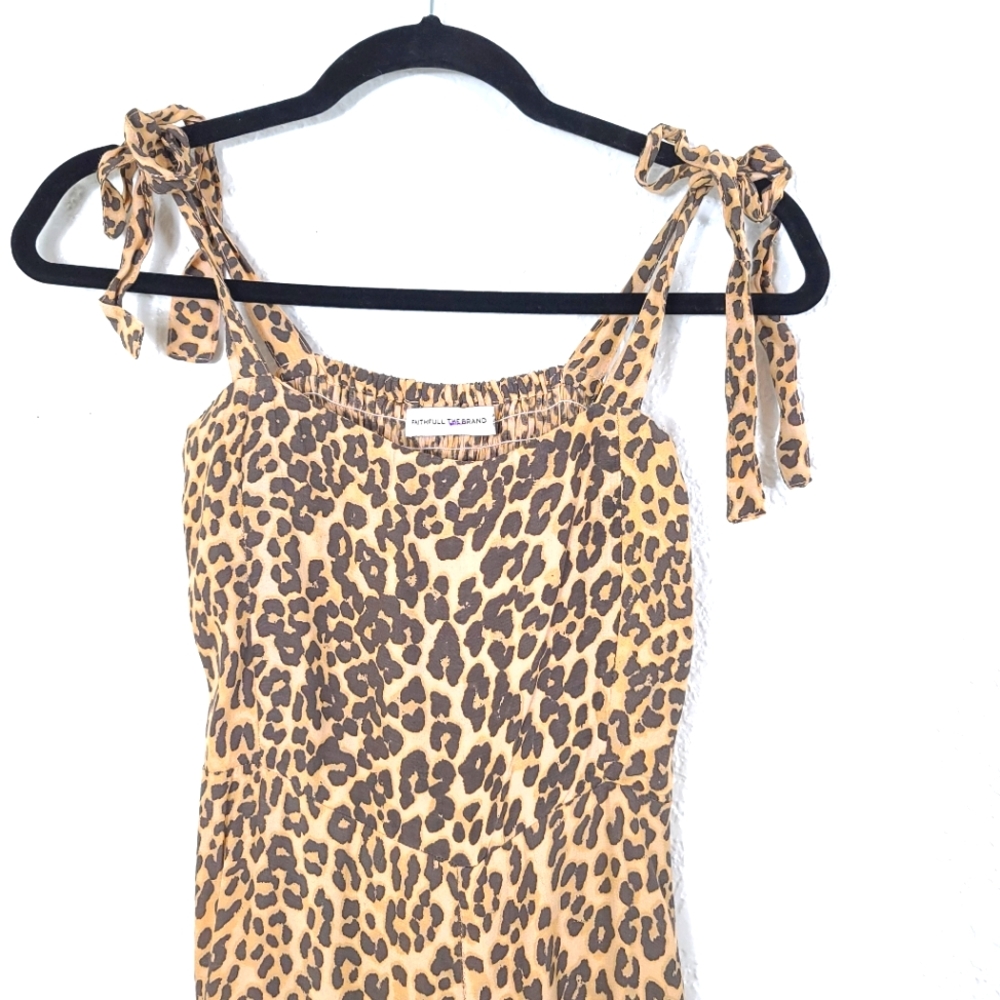 FAITHFULL THE BRAND Elsa Leopard Animal Print Jumpsuit - Picture 6 of 14